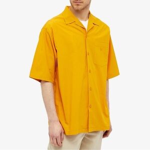KENZO Monogrammed Vacation Button Shirt Yellow 43/17